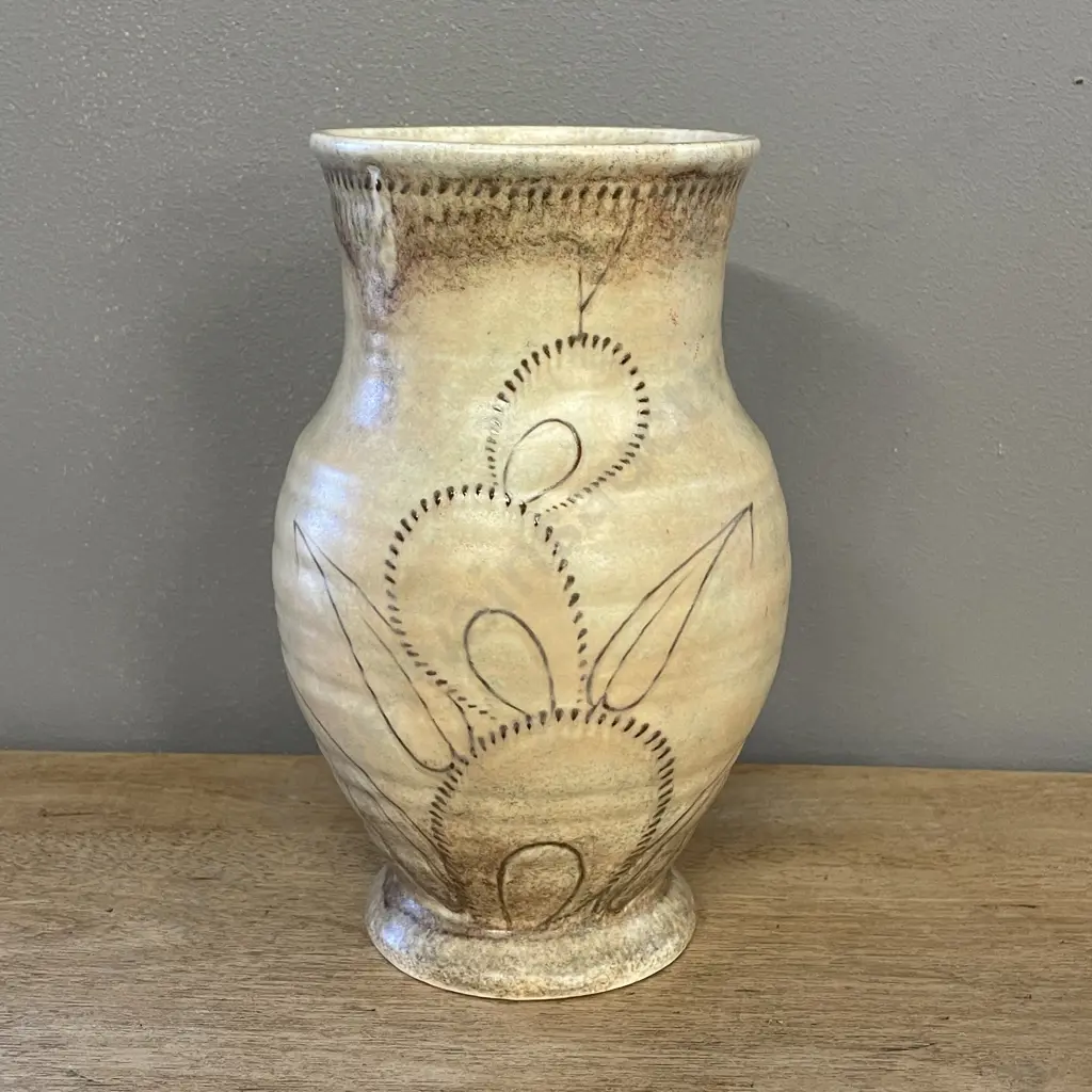 Beswick Tubelined Pottery Vase. H22cm Image 1++