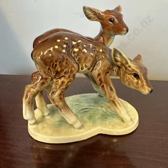 Vintage Ceramic Deer Figurine H15cm
