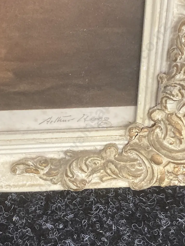 Artists Signed Proof of Mezzotint Engraving by Arthur Hogg "Miss Murray" after Sir Thomas Lawrence, P.R.A, 51 x 41cm Image 1++