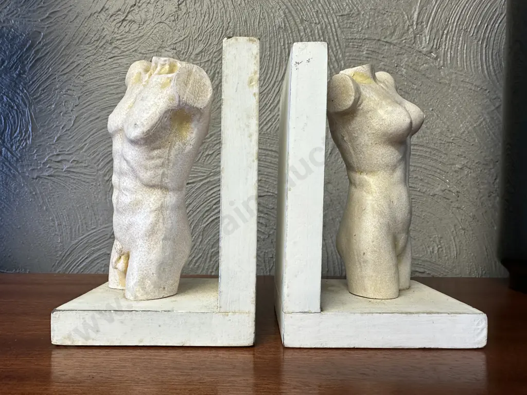 Cream Torso Bookends, H15cm Image 1++