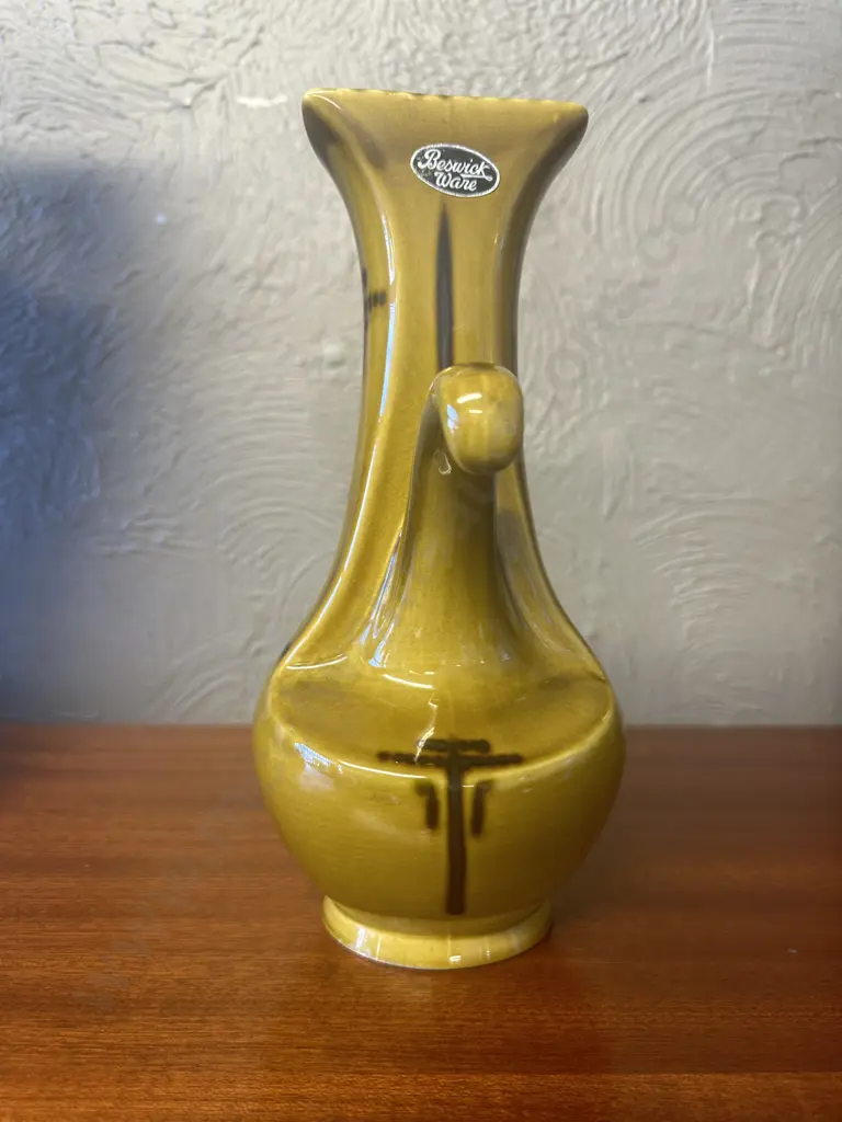 Mid Century Modern Beswick Pottery Vase 1367, H27cm Image 1++