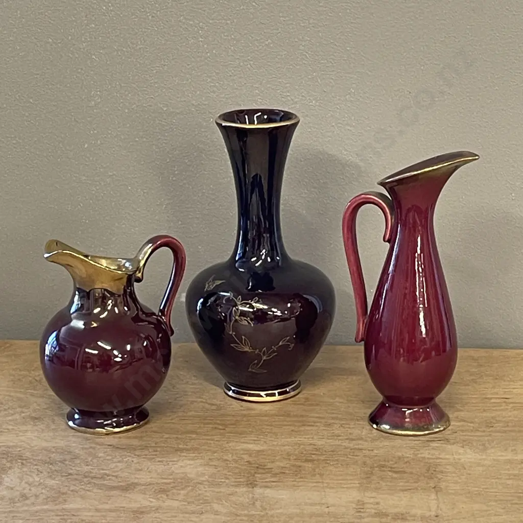 Three Vintage German Vases incl Keramik Image 1++