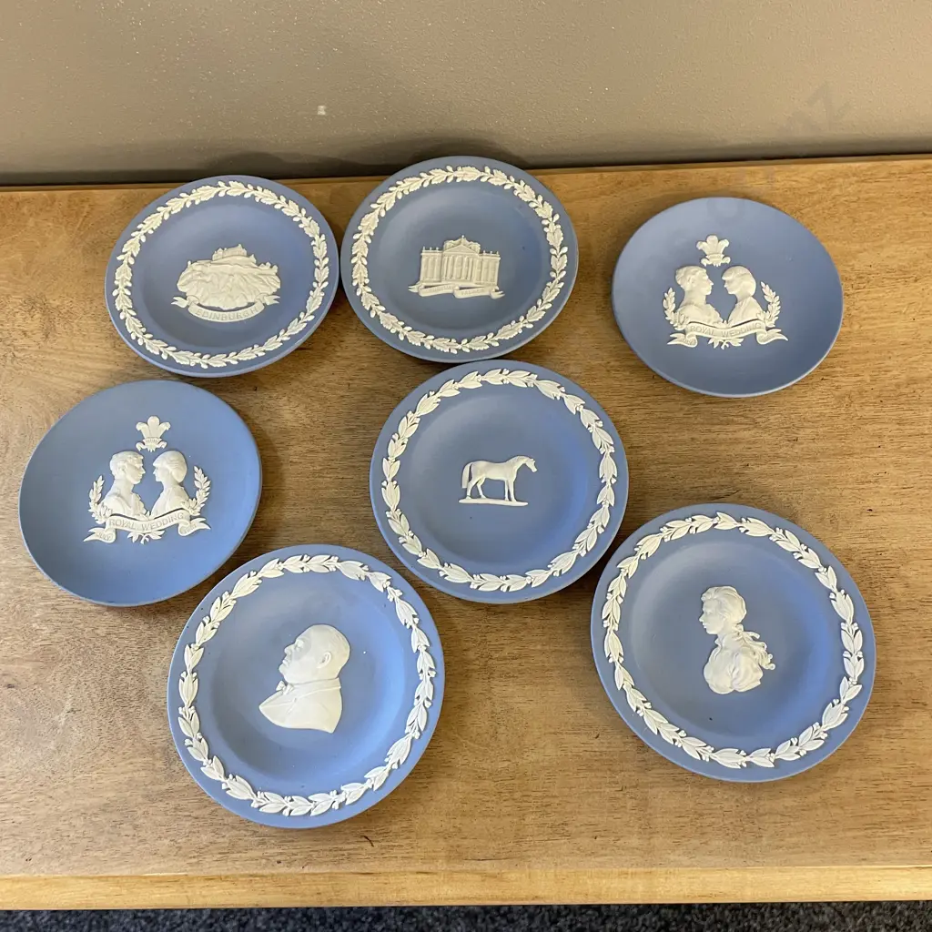 Wedgwood Blue Jasperware Dishes incl Royalty themed Image 1++