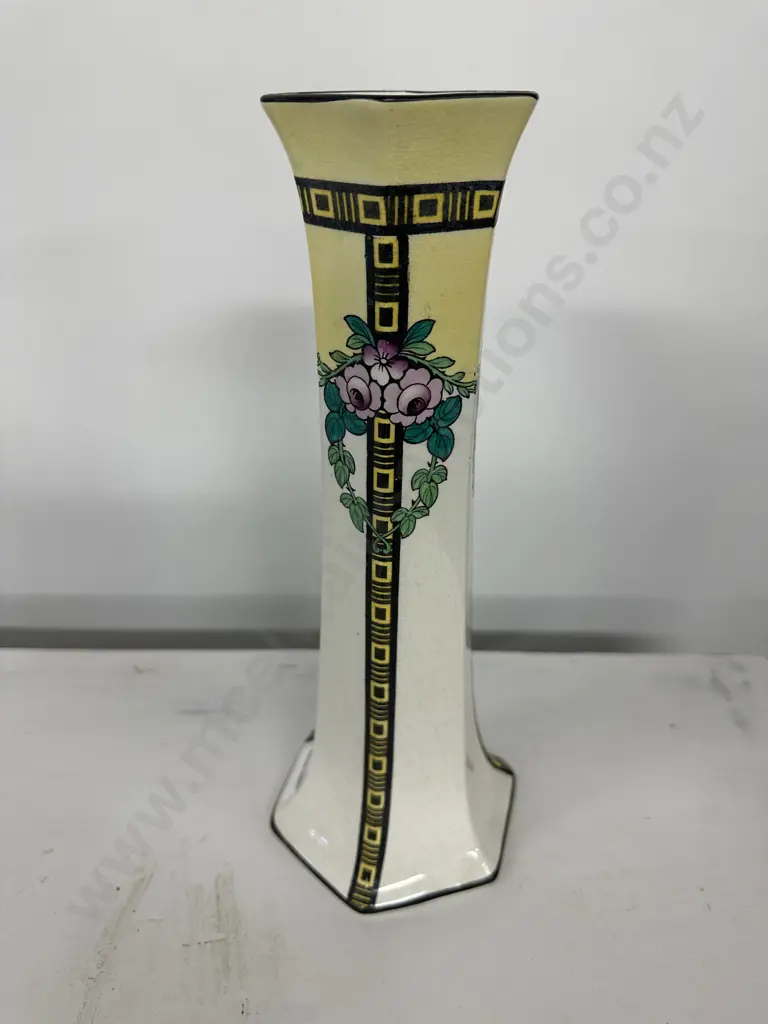 Burleighware Art Deco Tall Vase, H29.5cm Image 1++