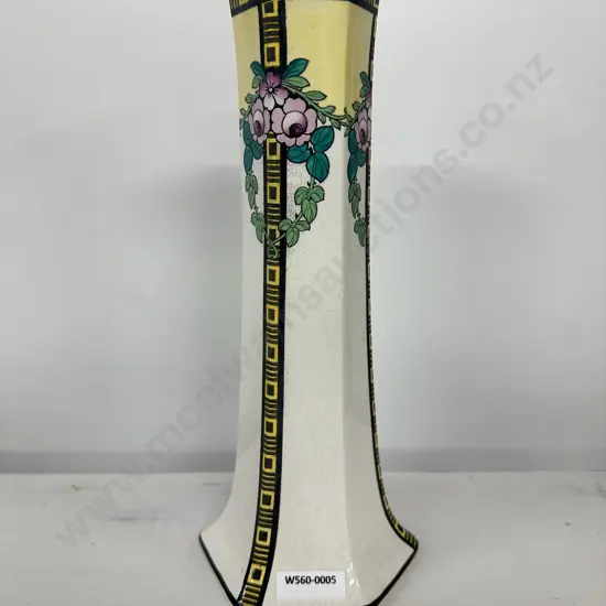 Burleighware Art Deco Tall Vase, H29.5cm