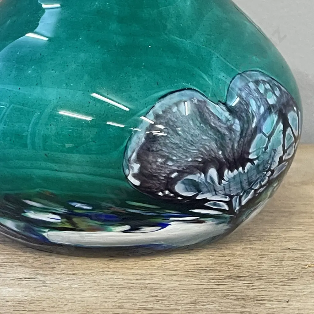 Vintage Caithness Scottish Art Glass Vase. H10cm Dia12cm Image 1++