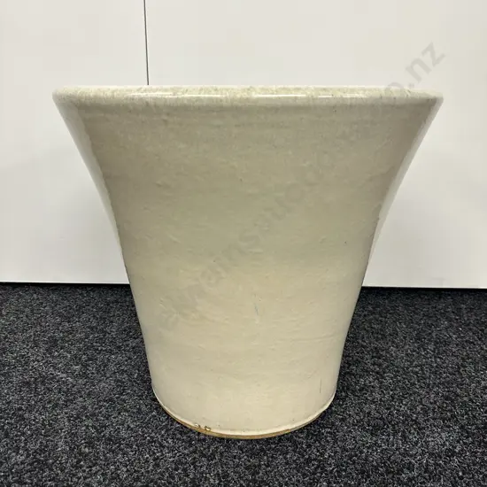 Cream Glazed Terracotta Planter 41 x 45cm
