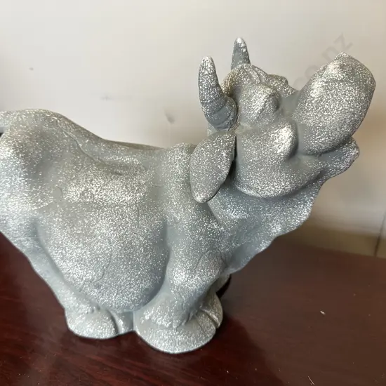 Ceramic Cow Figurine H23cm, W32cm.