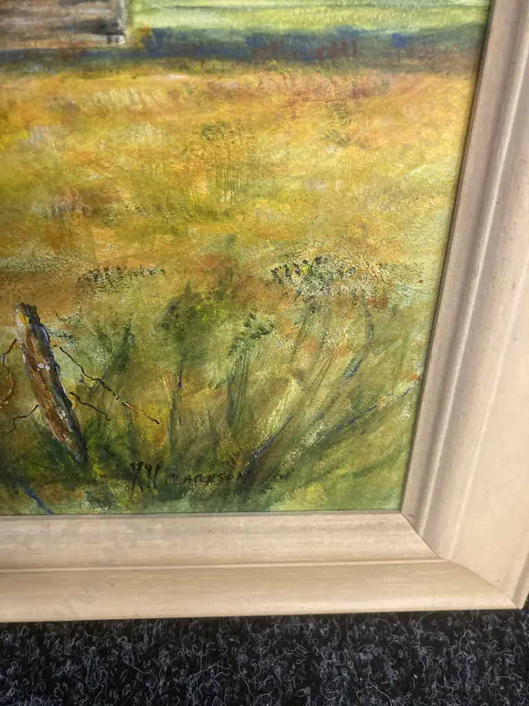 Framed Original Artwork Titled Early Morning Signed AN Clarkson 2005, 40 x 51cm Image 1++