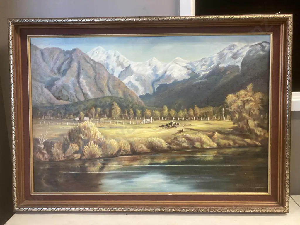 Framed Original Artwork Signed By Artist, 61 x 86cm Image 1++