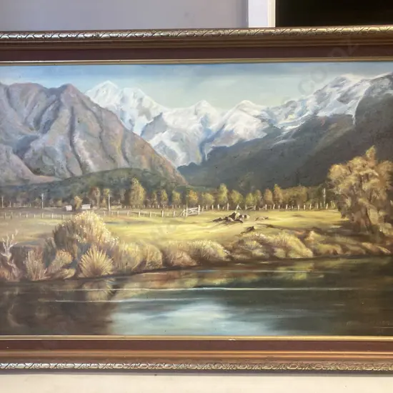 Framed Original Artwork Signed By Artist, 61 x 86cm