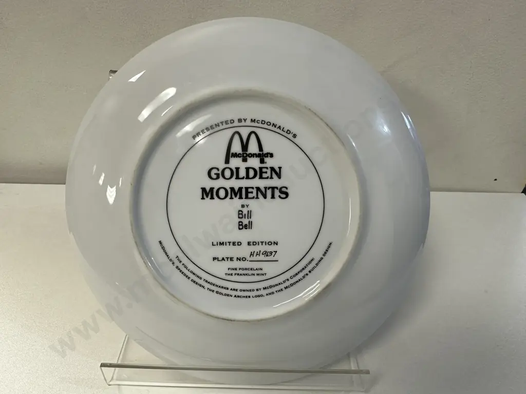 Franklin Mint McDonalds Golden Moments Collectors Plate #HH9137 Image 1++