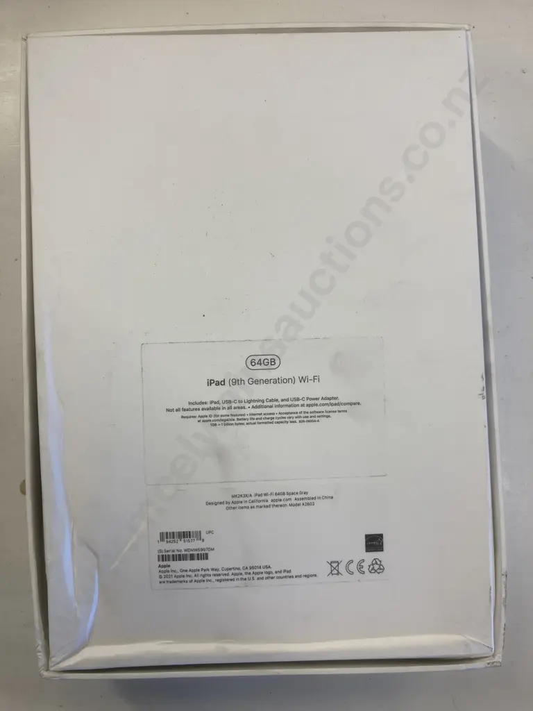 iPad (9th Generation) Wi-Fi, 64GB, MK2K3X/A, Space Grey, Serial No. WDMW59G7DM Image 1++