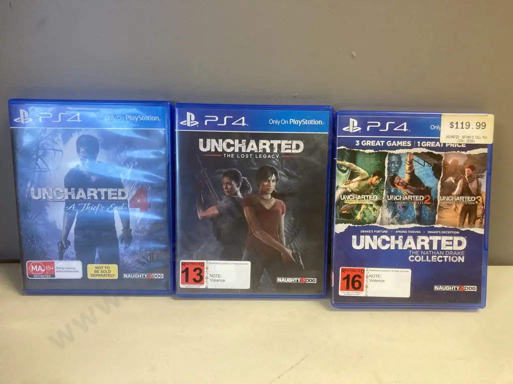 PS4 Games - Uncharted & 2, 3, 4, Lost Legacy Image 1++