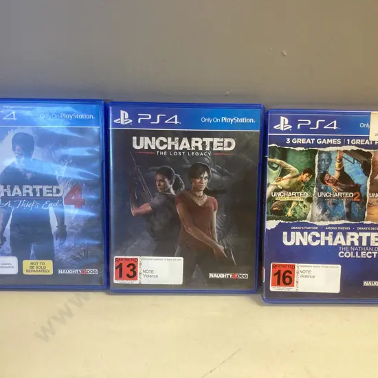 PS4 Games - Uncharted & 2, 3, 4, Lost Legacy
