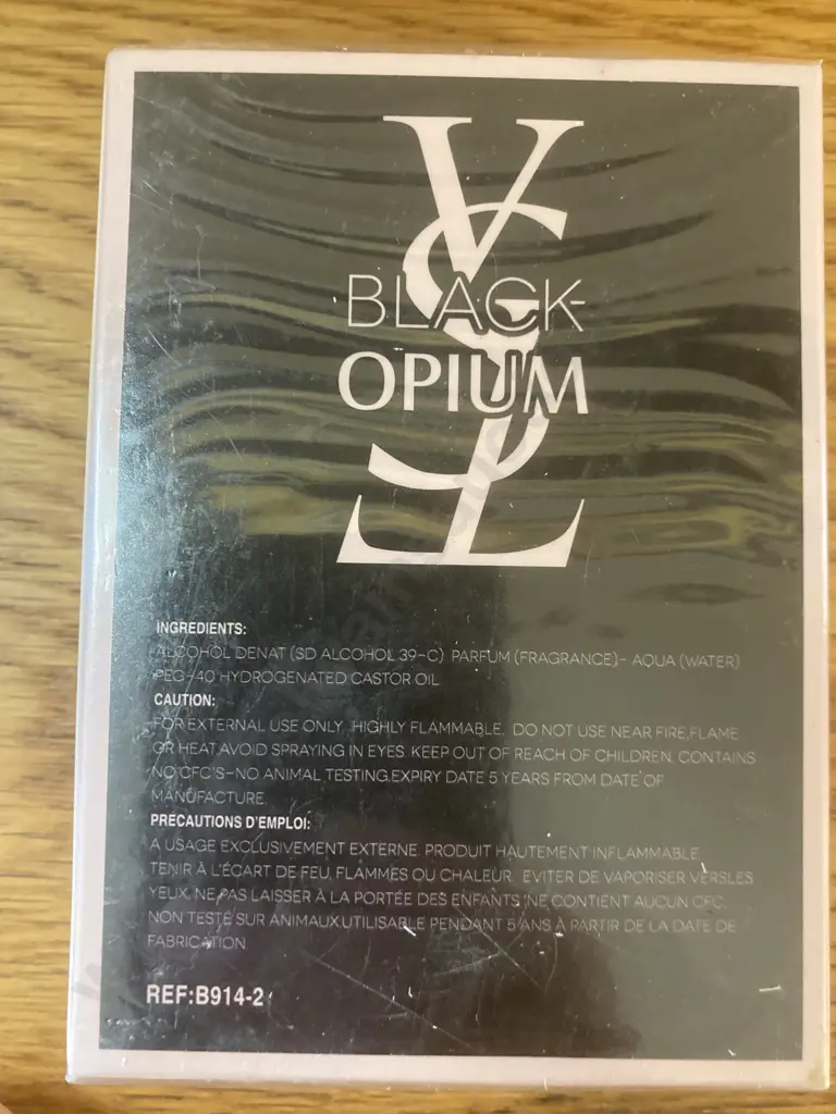 YSL Black Opium 50ml Eau De Parfum Vaporisateur - Natural Spray Image 1++