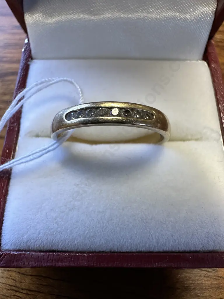Gold Wedding Band Stamped? With Diamonds? Image 1++