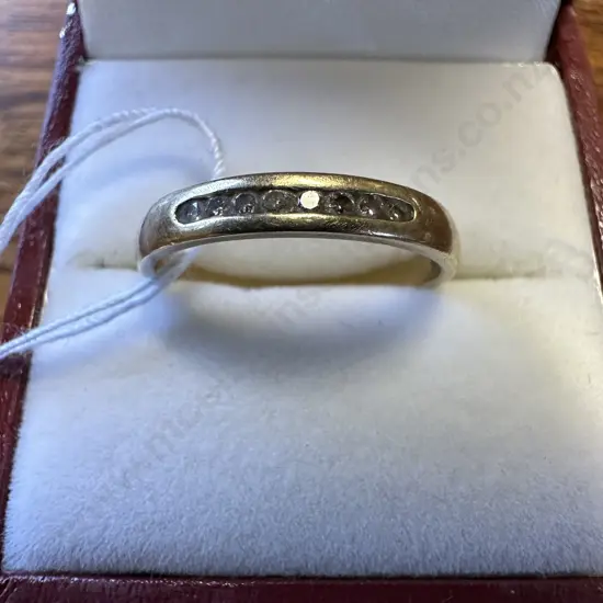 Gold Wedding Band Stamped? With Diamonds?