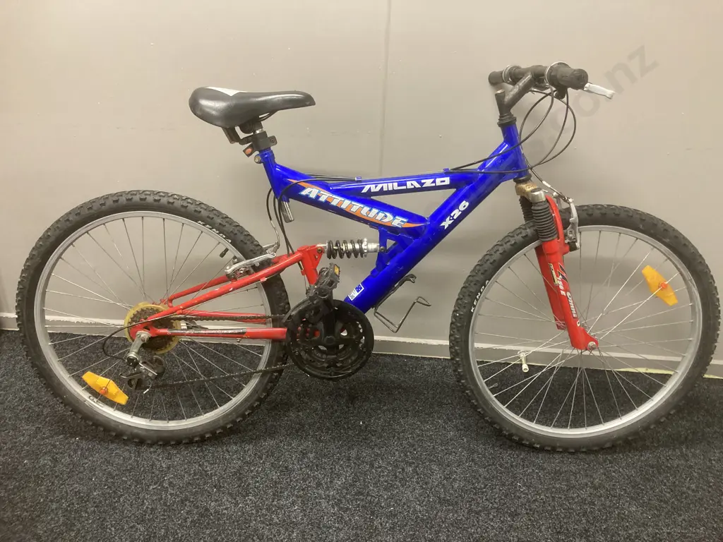 Red & Blue Colour Milazo Attitude X-26 Bicycle Image 1++