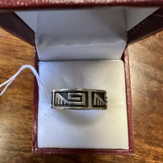 Stamped 925 Ring Black Detail