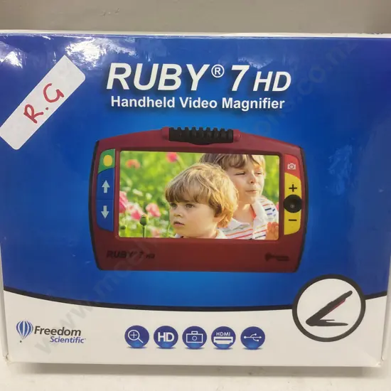 Ruby 7 HD Handheld Video Magnifier With Carry Bag & User Manual