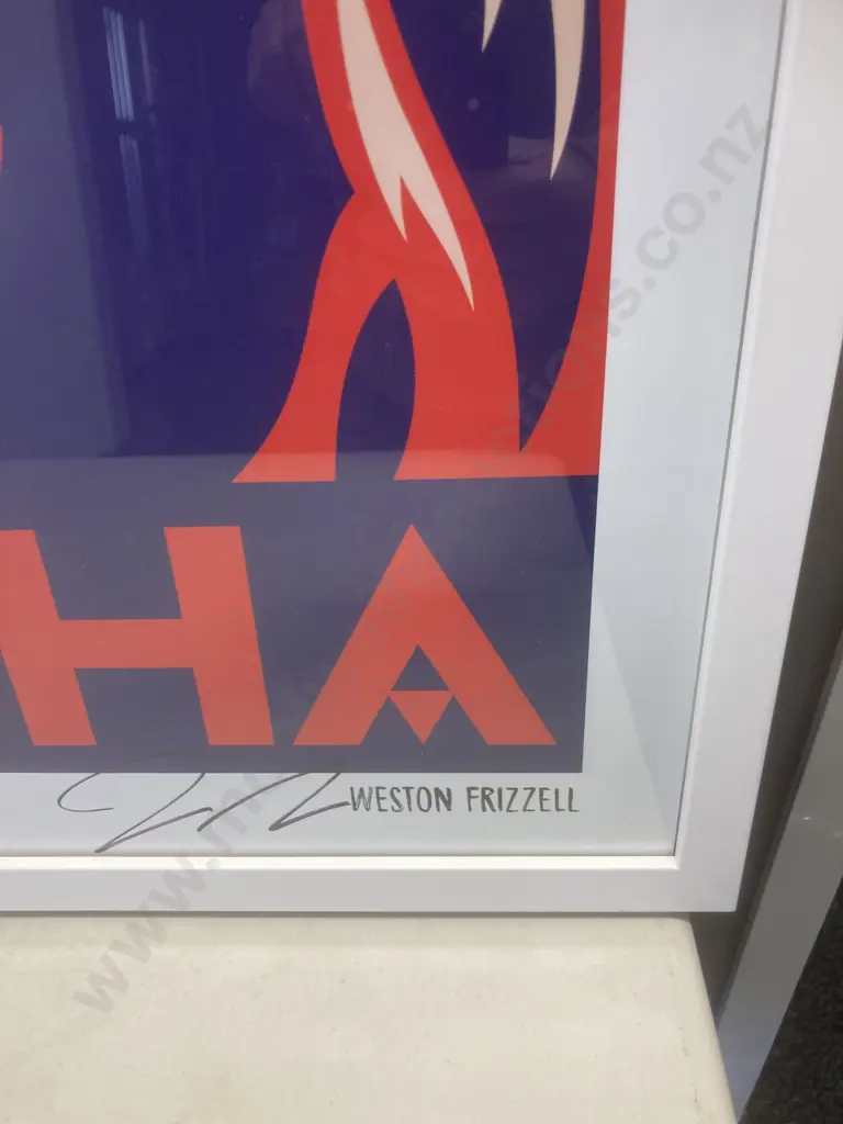 Jacinda Ardern Aroha Framed Print by Weston Frizzell, 73 x 53cm Image 1++