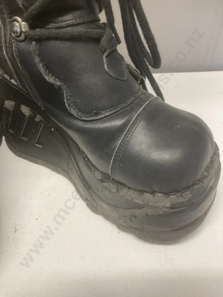 Demonia Wedge Platform Boots (Well Used) Image 1++