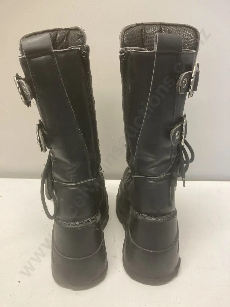 Demonia Wedge Platform Boots (Well Used) Image 1++