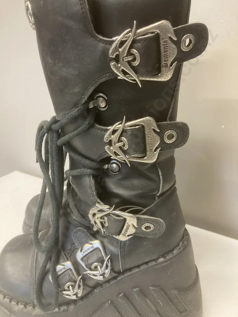 Demonia Wedge Platform Boots (Well Used) Image 1++