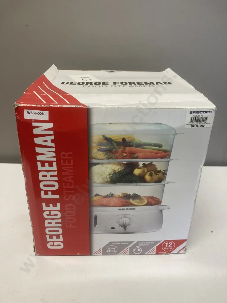 George Foreman Food Steamer GF3TSM Image 1++