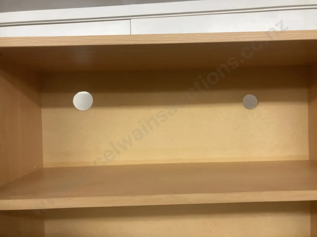 Bookcase, 4 Adjustable Shelves, 1 Fixed Shelf, Tawa Effect, H181 W80 D30cm Image 1++