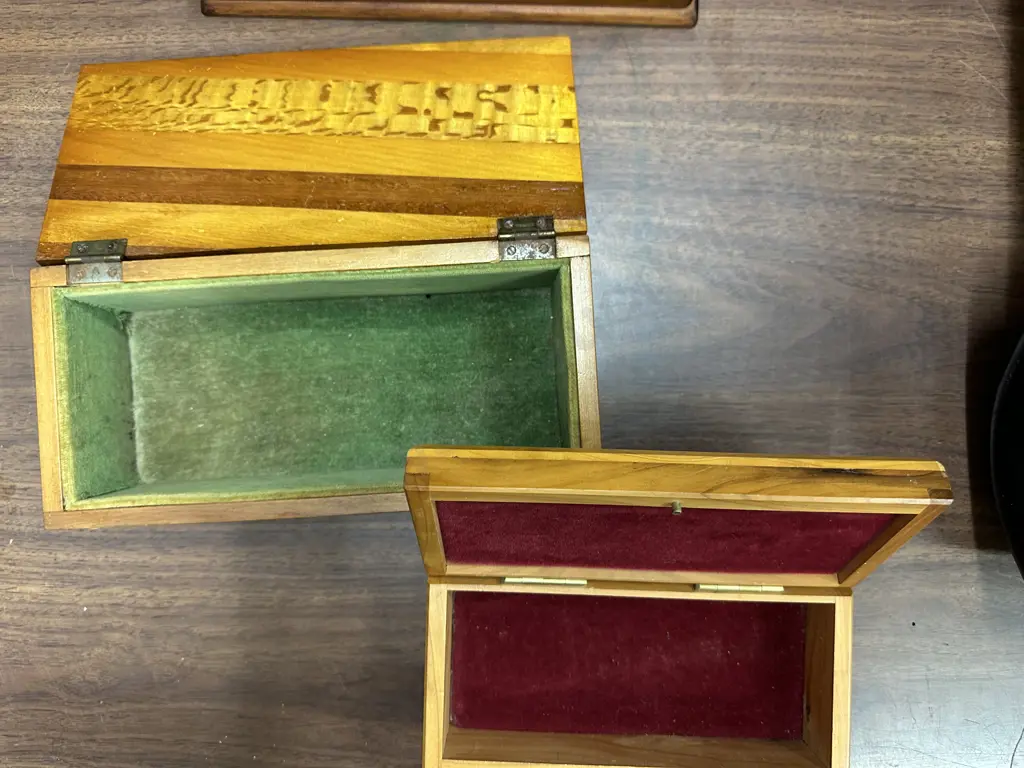 Wooden Jewellery Boxes x2 Image 1++