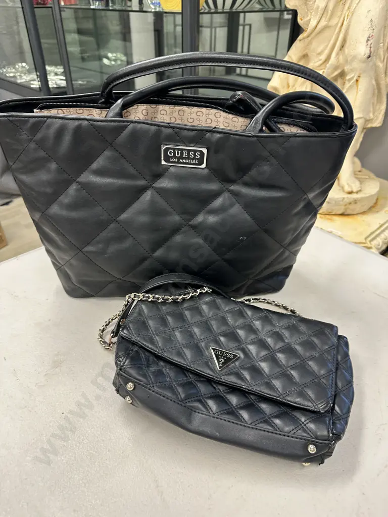 Black Guess Handbag And Tote Bag  Image 1++