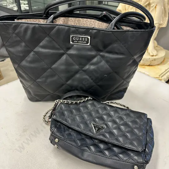 Black Guess Handbag And Tote Bag 