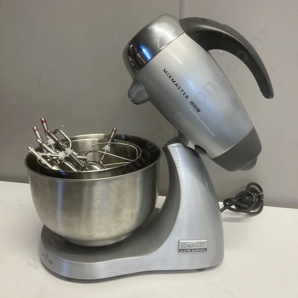 Sunbeam Cafe Series Mixer With Attachments & 2 Bowls, 850W Twin Motor Image 1++