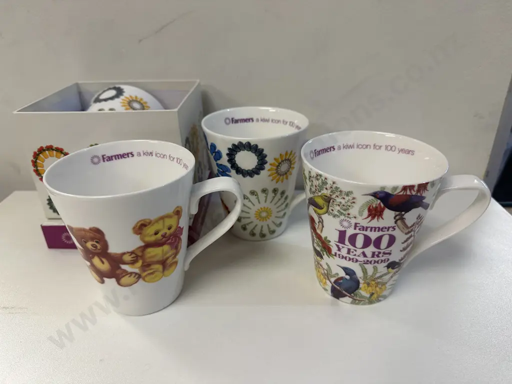 'Farmers'100 Years Celebration Mugs 1909-2009 Image 1++