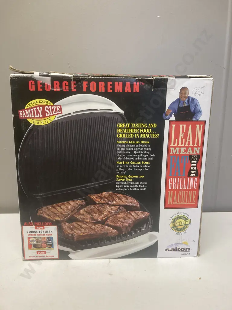 George Foreman Lean Mean Fat Grilling Machine Image 1++
