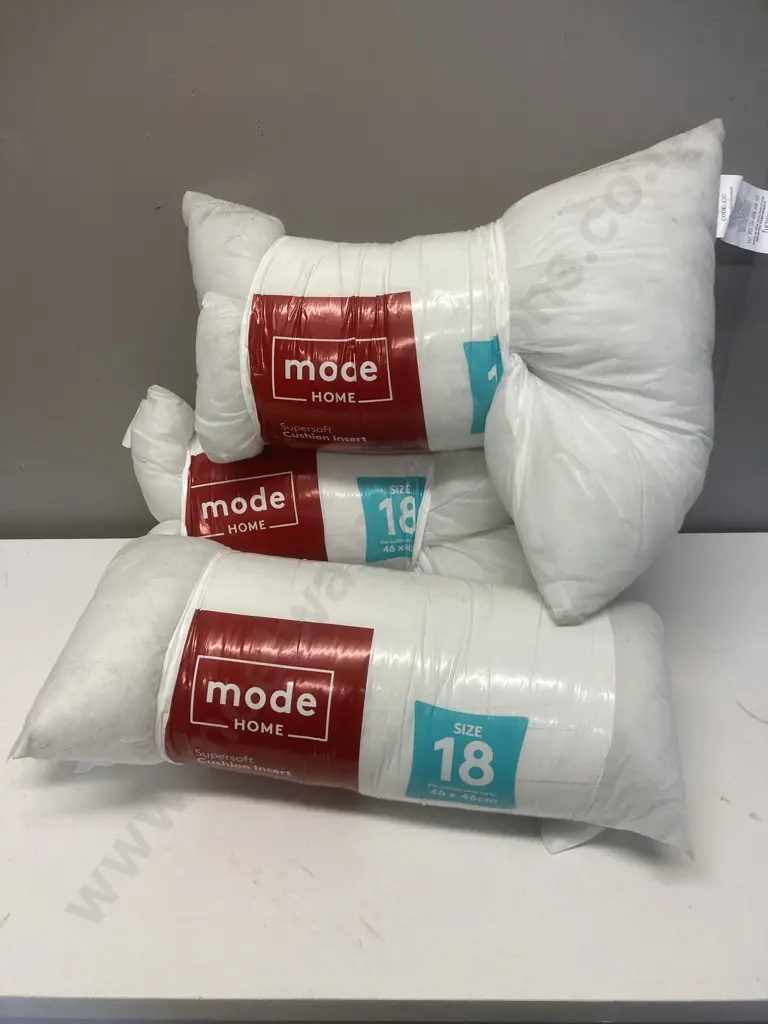 3 Mode Home Sz 18, 46 x 46cm Supersoft Cushion Inserts Image 1++