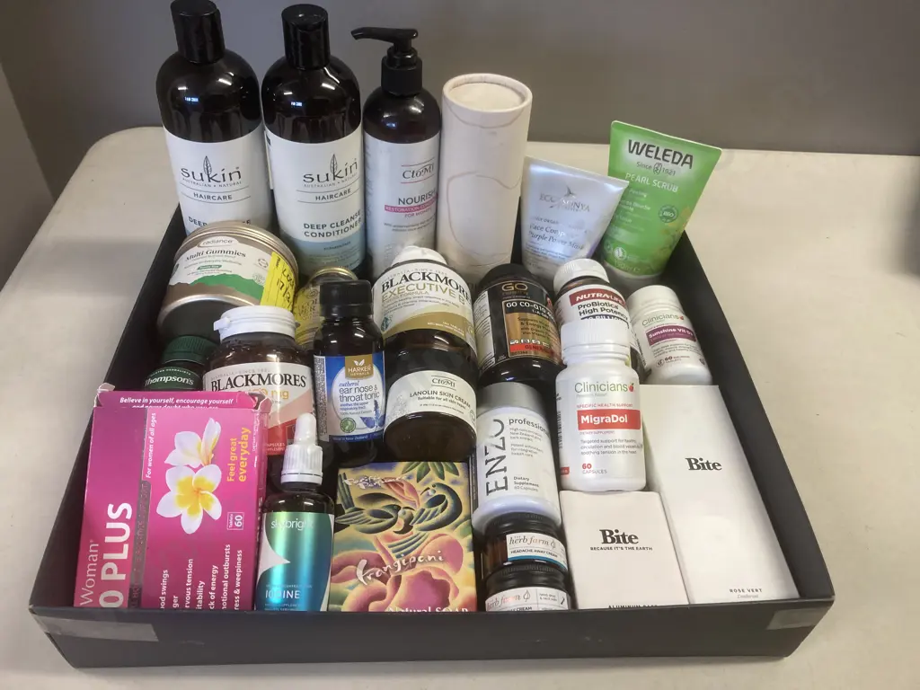 Box lot Assorted Supplements, Health & Beauty Products Image 1++