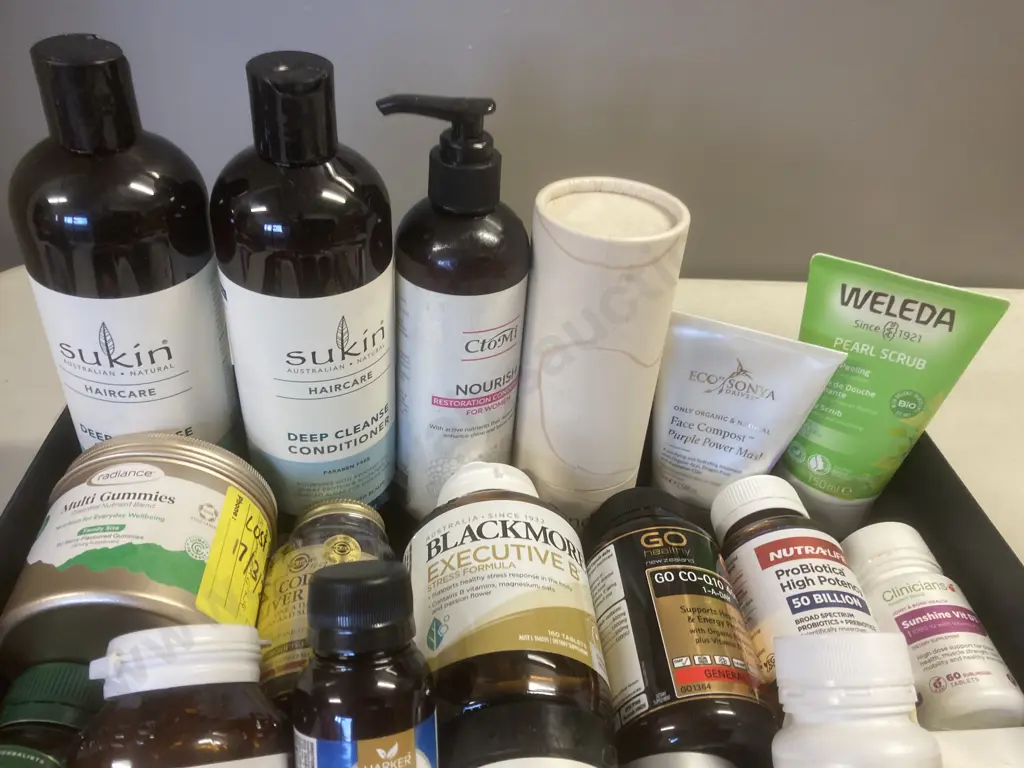 Box lot Assorted Supplements, Health & Beauty Products Image 1++