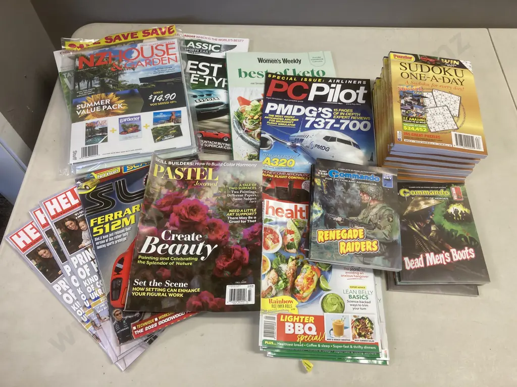 Magazines, Comics, Sudokus, Commando, NZ Home & Garden, Etc(Donated As Unable to Sell) Image 1++