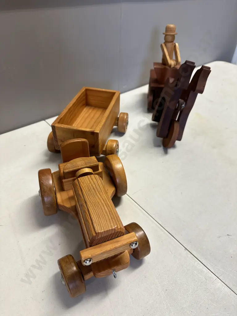 Vintage Wooden Childrens Toys Image 1++
