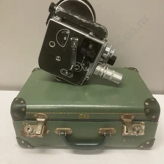 Paillard Bolex H16 16mm Cine Camera In A Vintage Case