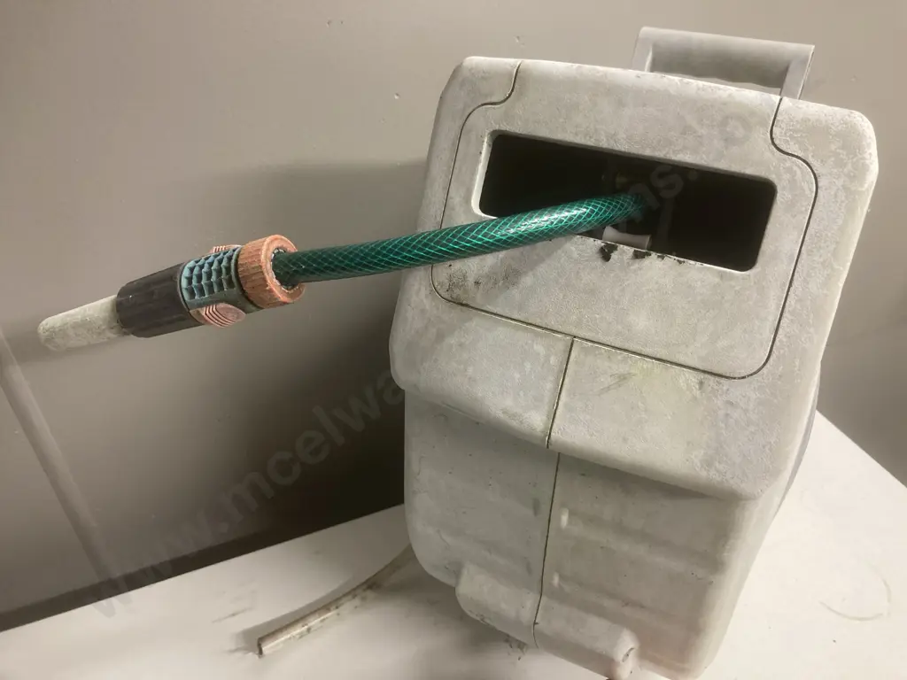 Hose On Reel (Missing Wall Attachment, As Found) Image 1++