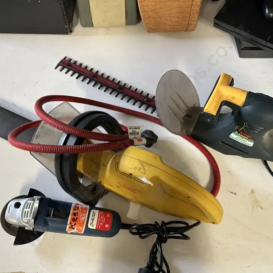 AL-KO Hedge Trimmer, Ryobi Garden Trimmer & Angle Grinder