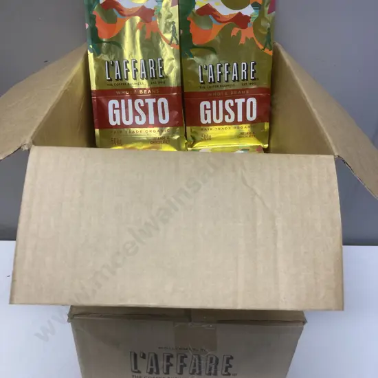 L'Affare Gusto Coffee Beans, 16 x 500g Packs (BB 22/04/2023)