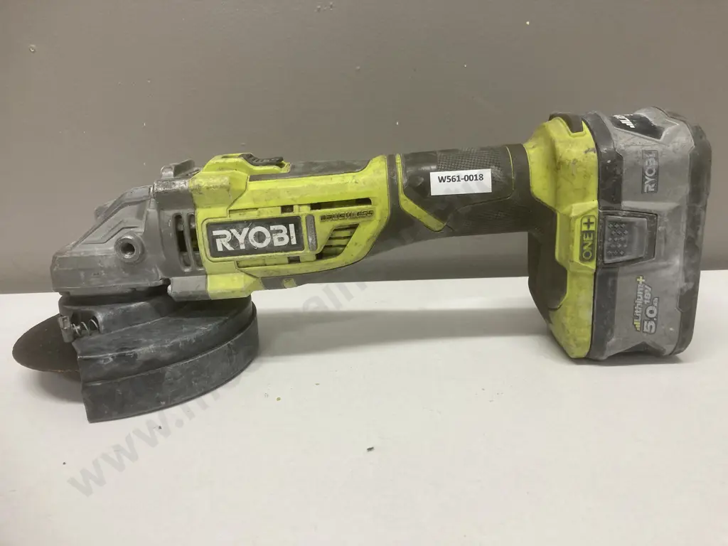 Ryobi ONE+ 18V Angle Grinder - R18AG7, With a 5.0Ah Battery (No Charger) Image 1++