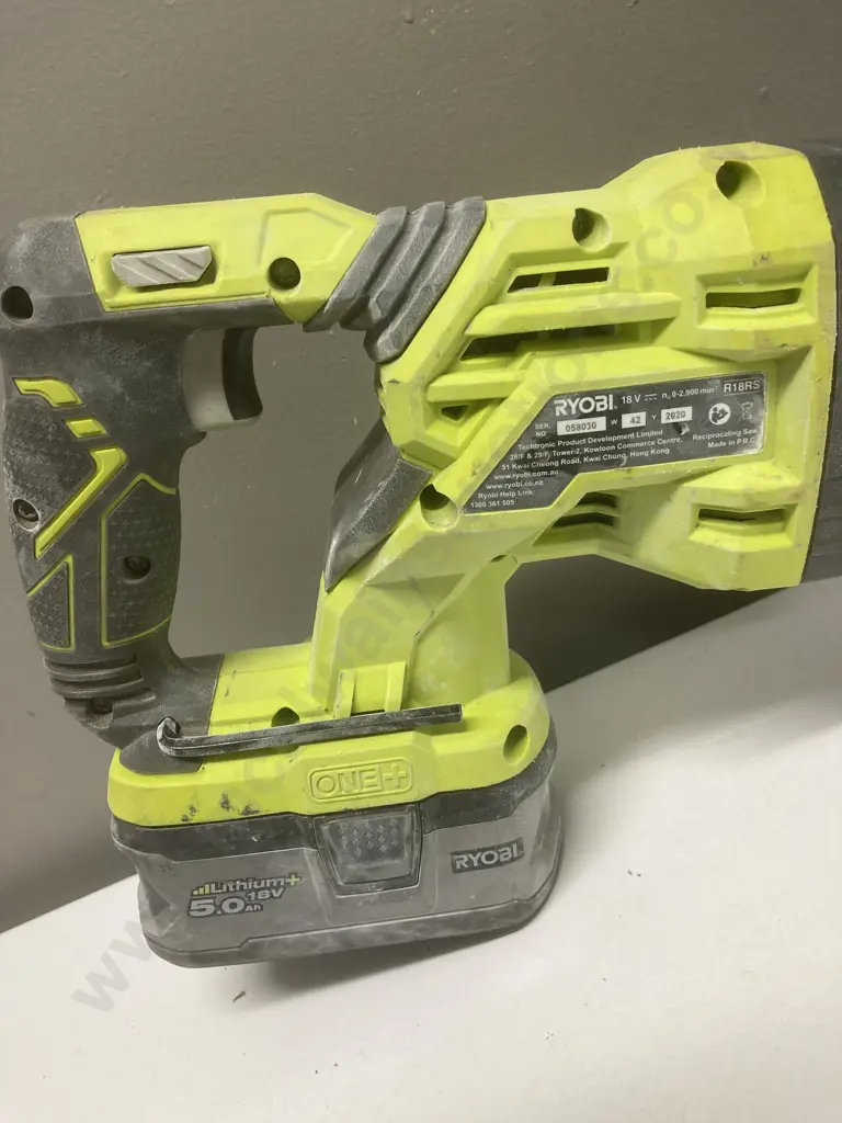 Ryobi ONE+ 18V High Power Reciprocating Saw - R18RS, With a 5.0Ah Battery (No Charger) Image 1++