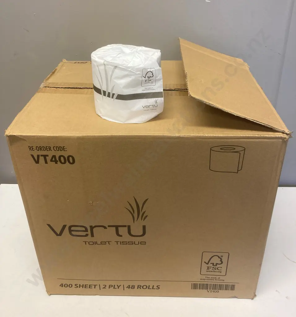 Box lot Vertu Toilet Tissue - 48 Rolls Image 1++