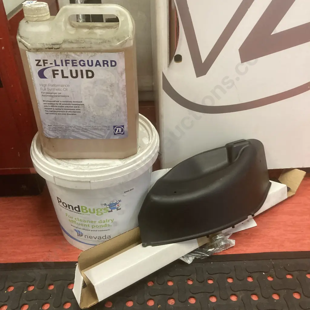 20 Litre? Pond Bugs BB 23-3-23, ZF-Lifeguard Fluid, Husqvarna Mower Mulch Kit(Donated As Unable to Sell) Image 1++